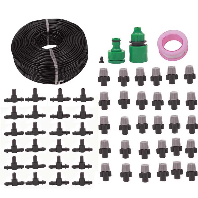 25M Automatic Watering Distribution Tubing Irrigation Greenhouse Plant Watering Atomizing Nozzle Drip Accessories Cooling Suite
25M Automatic Watering Distribution Tubing Irrigation Greenhouse Plant Watering Atomizing Nozzle Drip Accessories Cooling Suite