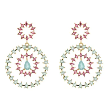 Big small Circles Dangle Earrings Shine Cubic Zirconia Round Flower Earring Silver Needle Eardrop Wedding Jewelry
Big small Circles Dangle Earrings Shine Cubic Zirconia Round Flower Earring Silver Needle Eardrop Wedding Jewelry