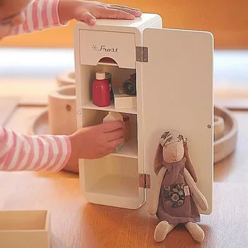 Nordic simple wooden refrigerator mini toy children's expert simulation furniture set suitable for 6-point doll
Nordic simple wooden refrigerator mini toy children's expert simulation furniture set suitable for 6-point doll