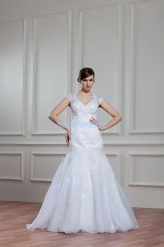 free shipping alfombra real photos hot mermaid bridal gown high-end custom cap sleeve white/ivory fish Bespoke Wedding Dresses
free shipping alfombra real photos hot mermaid bridal gown high-end custom cap sleeve white/ivory fish Bespoke Wedding Dresses