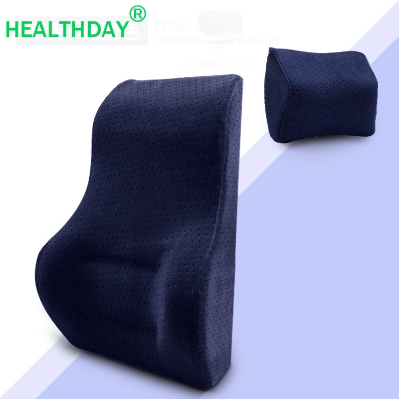 2 PC/SET Ergonomic Design Lumbar Support Seat Cushion Ergonomic Design Memory Foam Protection of The Cervical Spine Back Pillow
2 PC/SET Ergonomic Design Lumbar Support Seat Cushion Ergonomic Design Memory Foam Protection of The Cervical Spine Back Pillow