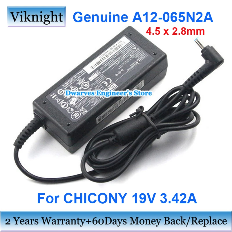 Genuine 19V 3.42A CHICONY AC Adapter A12-065N2A A065R077L Charger For NOTEBOOK 4-1010SA
Genuine 19V 3.42A CHICONY AC Adapter A12-065N2A A065R077L Charger For NOTEBOOK 4-1010SA