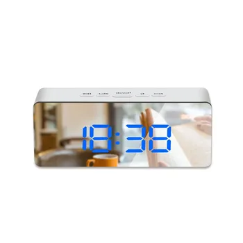 LED Mirror Digital Alarm Clock Temperature Display Usb Charged Electronic Desk Clock Snooze Function
LED Mirror Digital Alarm Clock Temperature Display Usb Charged Electronic Desk Clock Snooze Function