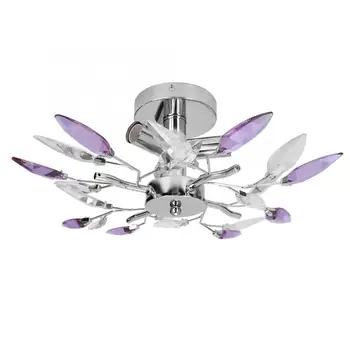 E14 9W 3 Head LED Ceiling Light Lamp with Crystal Leaf Blade for Bedroom Balcony AC85-265V Modern LED
E14 9W 3 Head LED Ceiling Light Lamp with Crystal Leaf Blade for Bedroom Balcony AC85-265V Modern LED