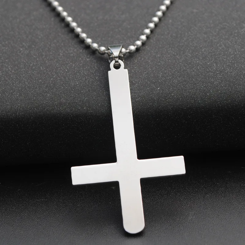 5pcs Stainless Steel Handstand Reverse Cross blessing Necklace simple Religion Christian Jesus Faith lucky Necklace jewelry
5pcs Stainless Steel Handstand Reverse Cross blessing Necklace simple Religion Christian Jesus Faith lucky Necklace jewelry