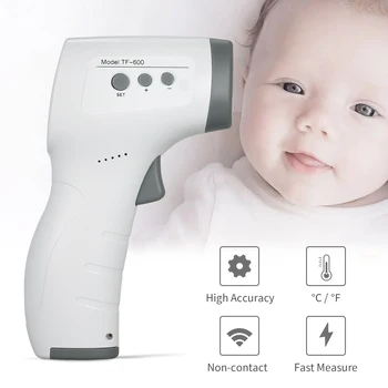 Non-contact IR Infrared Thermometer Forehead Digital Temperature Measurement LCD Digital Display Fast Measure for Baby Adult
Non-contact IR Infrared Thermometer Forehead Digital Temperature Measurement LCD Digital Display Fast Measure for Baby Adult