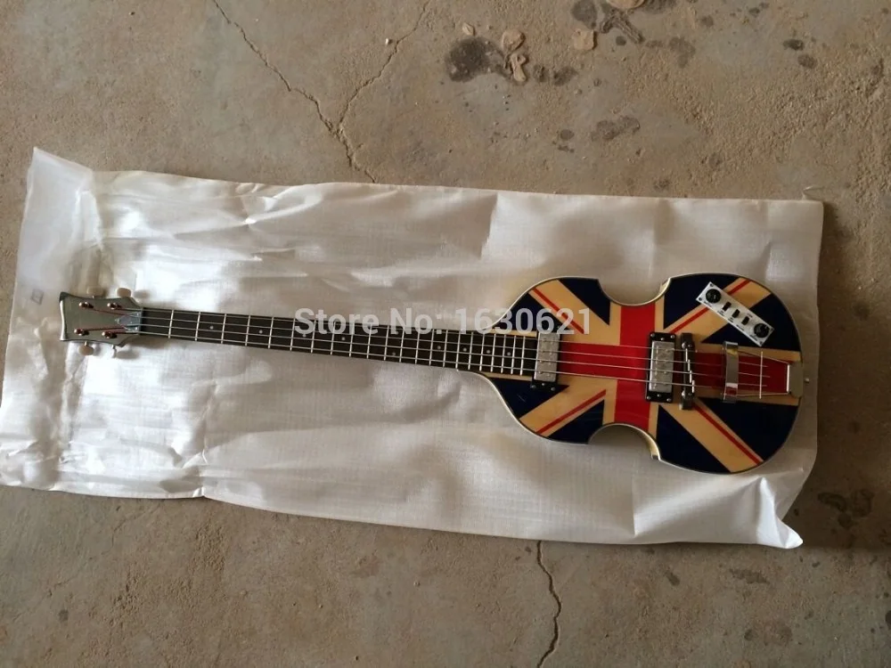 Новинка 2019 4 струны электрическая скрипка с флагом Великобритании в форме