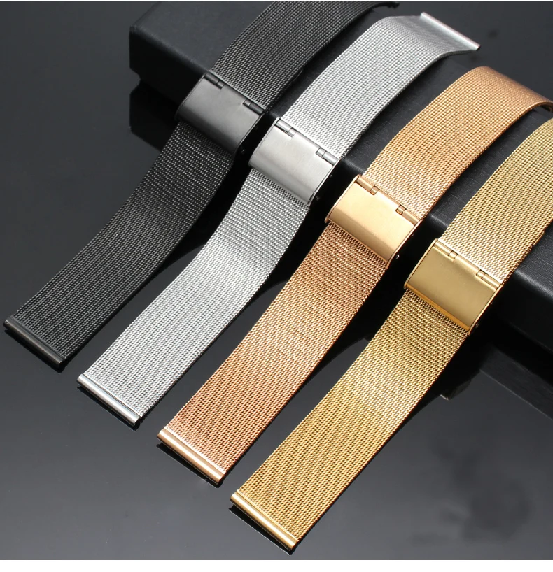 Ремешок Миланская петля для наручных часов универсальный металлический браслет