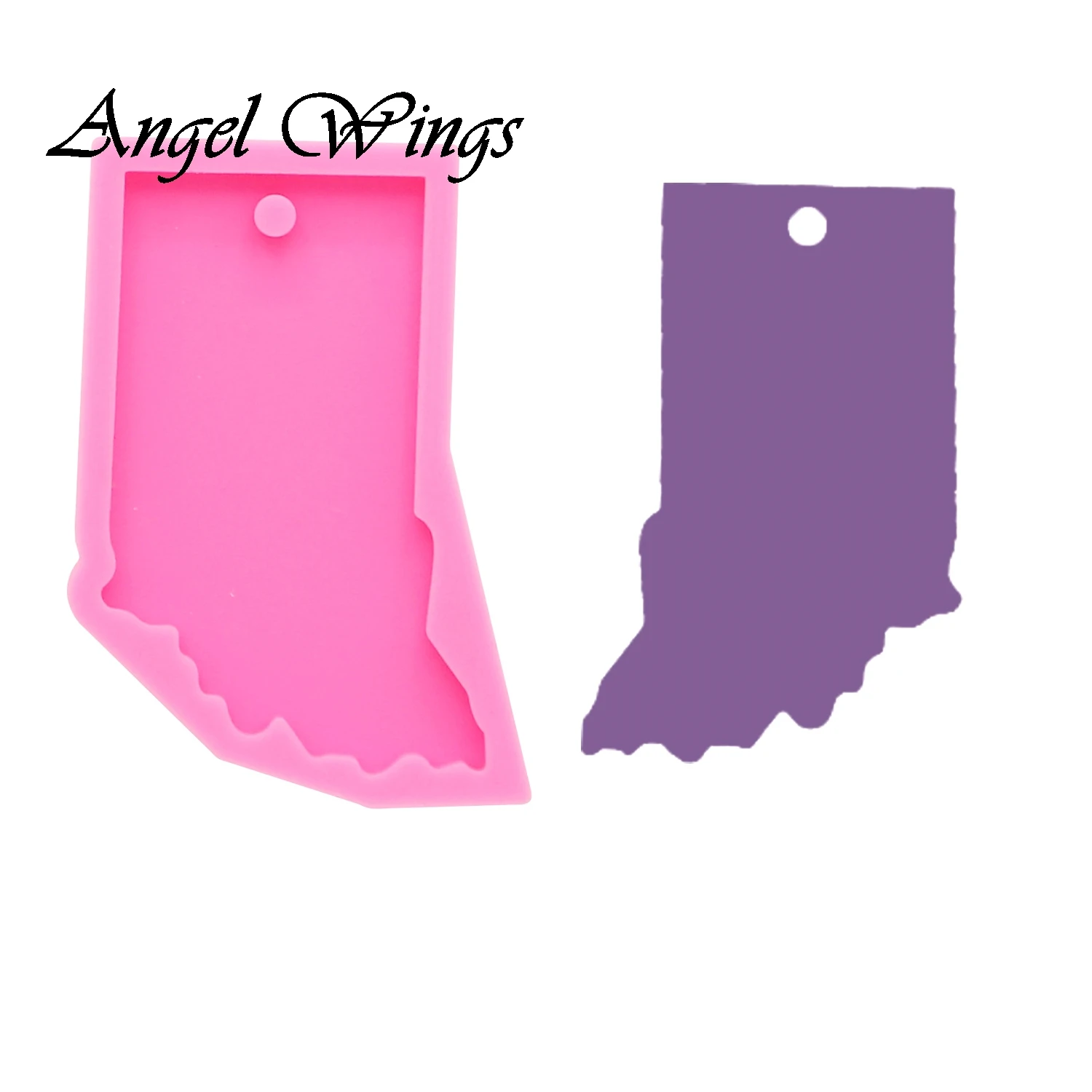 Shiny new keychain mold Indiana US state Silicone epoxy Resin Molds Decorative Craft DIY bracelet keychain mold DY0209
Shiny new keychain mold Indiana US state Silicone epoxy Resin Molds Decorative Craft DIY bracelet keychain mold DY0209