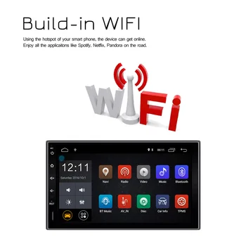 Android 7.1 Car Multimedia Player 7 inch 1024 x 600 Touch Screen 2DIN 1G 16G Video Player Support AM/FM WIFI Steer wheel control
Android 7.1 Car Multimedia Player 7 inch 1024 x 600 Touch Screen 2DIN 1G 16G Video Player Support AM/FM WIFI Steer wheel control