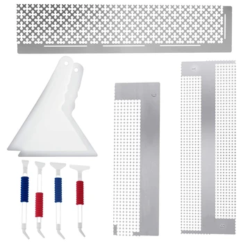 9Pcs Square and Round Diamond Painting Ruler Tool Diamond Mesh Ruler Diamond Painting Fix Tool and Diamond Drill Pens 
9Pcs Square and Round Diamond Painting Ruler Tool Diamond Mesh Ruler Diamond Painting Fix Tool and Diamond Drill Pens