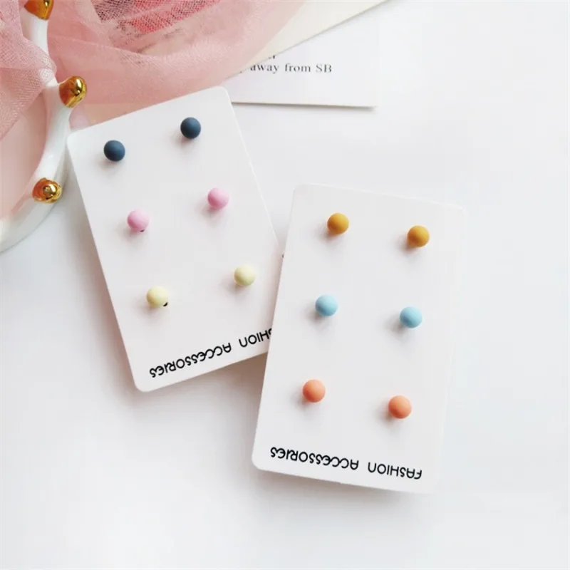 Korean Temperament Charm Colored Beads Metal Earrings Set Fashion Geometric Paint Earrings Female Trendy Wild Jewelry Gift
Korean Temperament Charm Colored Beads Metal Earrings Set Fashion Geometric Paint Earrings Female Trendy Wild Jewelry Gift