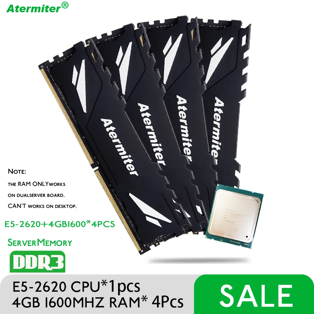 Фото Память DDR3 Reg ECC память 4 Гб 1600 МГц * X79 16 ГБ с процессором Intel Xeon E5 2620 2640 2689 V2 2630 2650 LGA 2011