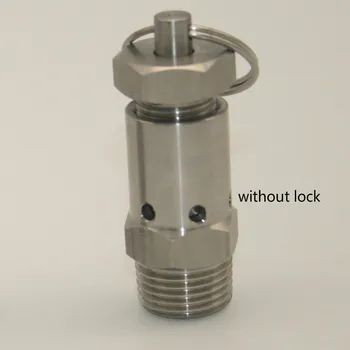 Adjustable spring safety valve SS304 pressure release valve pressure safety valve exhaust valve fermentation tank 1/4 1/2
Adjustable spring safety valve SS304 pressure release valve pressure safety valve exhaust valve fermentation tank 1/4 1/2