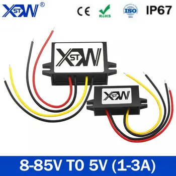 XWST Waterproof DC/DC Converter 12V 24V 36V 48V 60V 72V 80V Step down to 5V 1A 3A 15W Power Supply Module CE ROSH for LED Audio 
XWST Waterproof DC/DC Converter 12V 24V 36V 48V 60V 72V 80V Step down to 5V 1A 3A 15W Power Supply Module CE ROSH for LED Audio