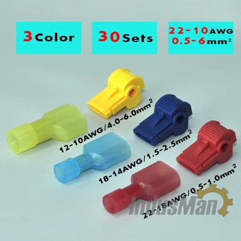 Free Shipping 60pcs 30pairs Scotch Lock Quick Splice Wire Connectors Terminals Crimp Electrical Car Audio 22-10AWG Wire Set
Free Shipping 60pcs 30pairs Scotch Lock Quick Splice Wire Connectors Terminals Crimp Electrical Car Audio 22-10AWG Wire Set