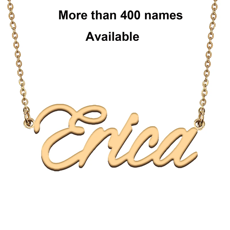 Cursive Initial Letters Name Necklace for Erica Birthday Party Christmas New Year Graduation Wedding Valentine Day Gift
Cursive Initial Letters Name Necklace for Erica Birthday Party Christmas New Year Graduation Wedding Valentine Day Gift