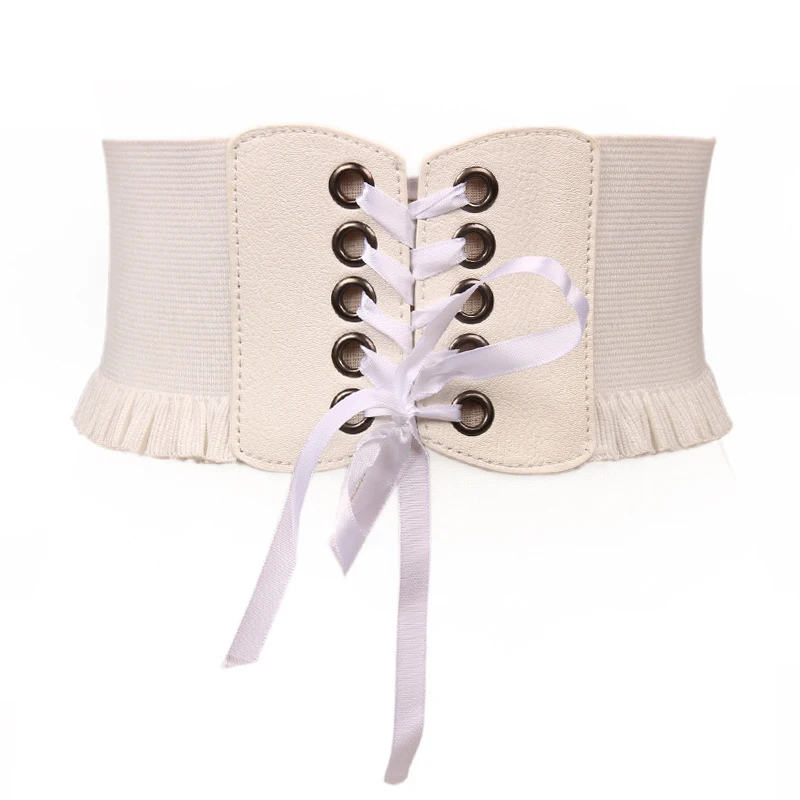 Womens Fashion Stretch Bandage Buckle Waist Belt Bowknot Wide Leather Waistband Black Brown Red White Lace Up Bowknot
Womens Fashion Stretch Bandage Buckle Waist Belt Bowknot Wide Leather Waistband Black Brown Red White Lace Up Bowknot