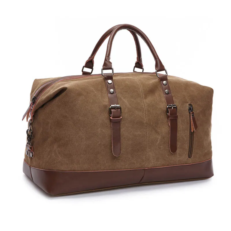 Fashion Canvas Leather Men Travel Bags Carry on Luggage Bags Men Duffel Bags Travel Tote Large Weekend Bag Overnight Big duffle
Fashion Canvas Leather Men Travel Bags Carry on Luggage Bags Men Duffel Bags Travel Tote Large Weekend Bag Overnight Big duffle