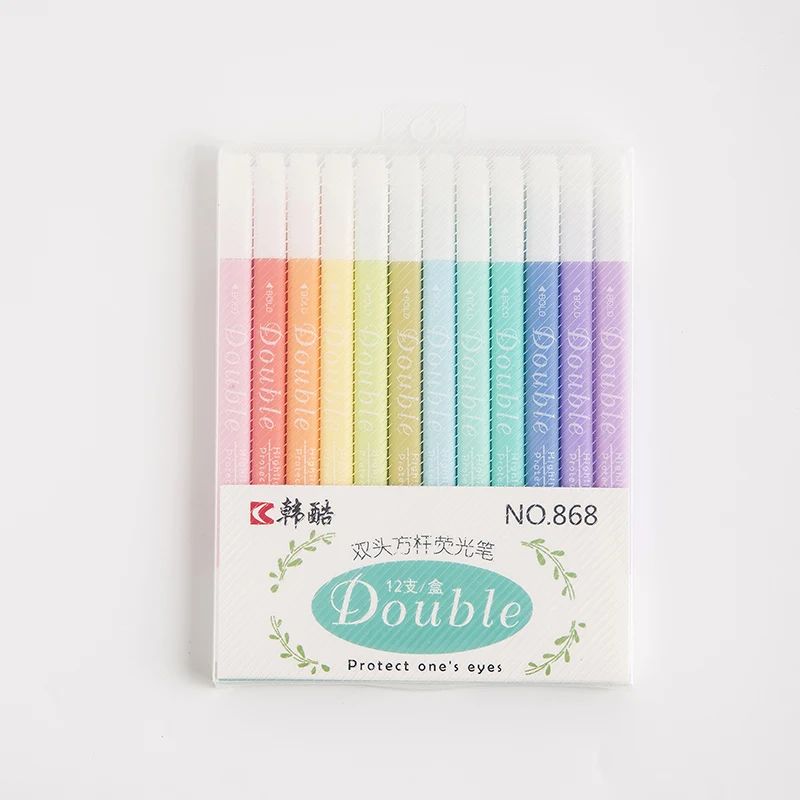 3 set/Lot Dual side color highlighter marker pen Bold Fine tip mild colours liner drawing pens protect eyes Office School A6797
3 set/Lot Dual side color highlighter marker pen Bold Fine tip mild colours liner drawing pens protect eyes Office School A6797