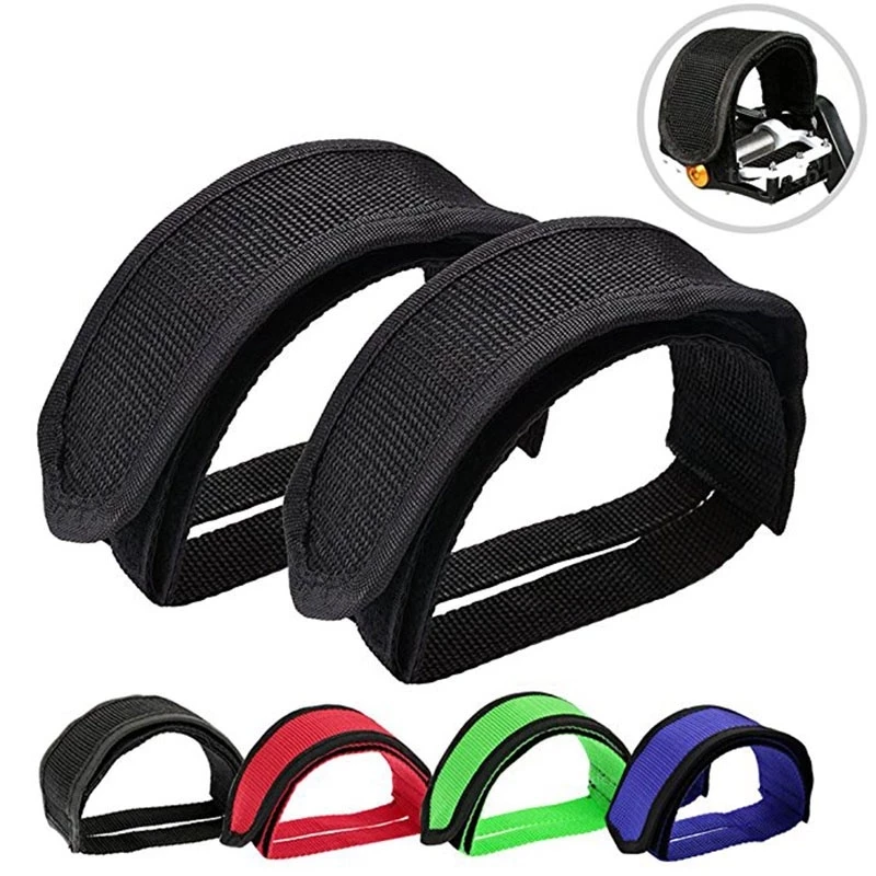 1pair Nylon Bicycle Pedal Straps Toe Clip Foot Strap Belt Adhesivel Tape Fixed Gear Bike Cycling Cover |