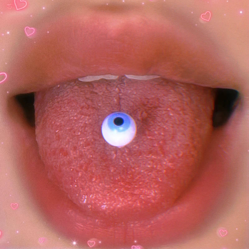 Фото Y2K аксессуары радужные кольца для глаз и языка женщин 90-е эстетическое акриловое