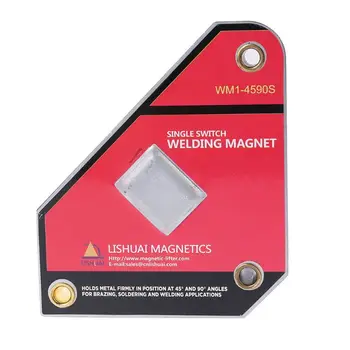 Wm1-4590S Strong Single Switch Neodymium Welding Magnet Holder On/Off Switch Magnetic Clamp Small Size 45 /90 degree Angles
Wm1-4590S Strong Single Switch Neodymium Welding Magnet Holder On/Off Switch Magnetic Clamp Small Size 45 /90 degree Angles