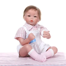 50CM 0-3Month real Alive bebe reborn baby doll lifelike soft silicone baby reborn boy dolls weighted body rooted hair