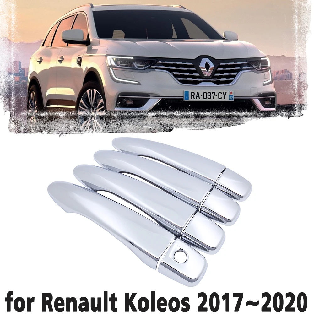 

Luxury chrome door handle cover trim protection cover for Renault Koleos Samsung QM6 MK2 2017~2020 Car accessory sticker 2018