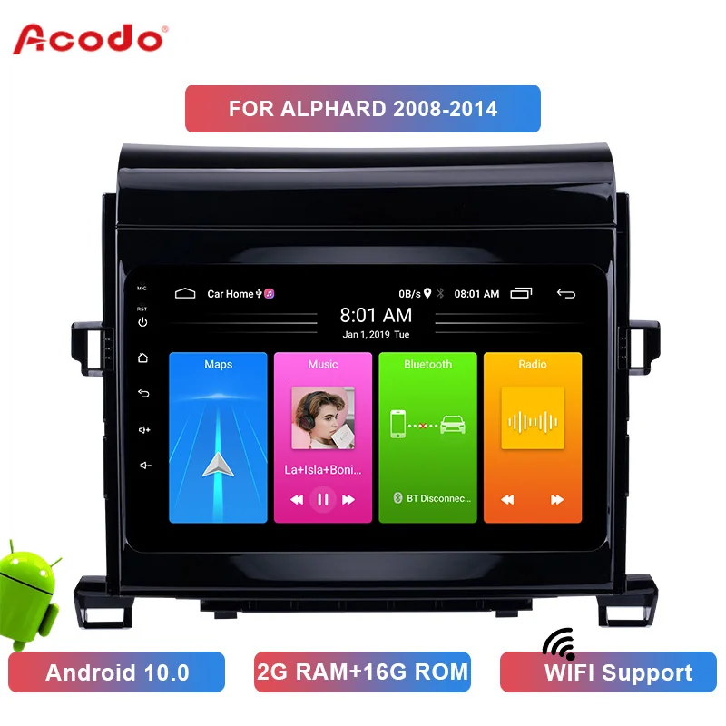 ACODO 2+16G Android 10.0 Car Radio Multimedia Player For Toyota ALPHARD 2008-2014 Navigation GPS 2 din
ACODO 2+16G Android 10.0 Car Radio Multimedia Player For Toyota ALPHARD 2008-2014 Navigation GPS 2 din