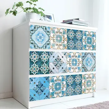 10PCS/set Dirty Old Style Blue Floral Ornament Arabesque Wall Sticker Kitchen Bathroom Ceramics Wall Decal Tile Floor Art Mural 
10PCS/set Dirty Old Style Blue Floral Ornament Arabesque Wall Sticker Kitchen Bathroom Ceramics Wall Decal Tile Floor Art Mural
