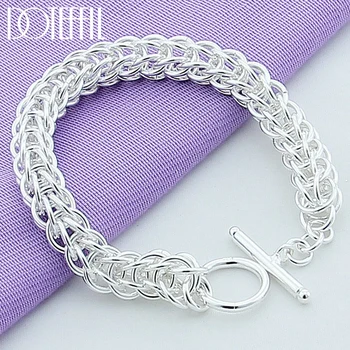 DOTEFFIL 925 Sterling Silver Multi-circle Bracelet For Woman Charm Wedding Engagement Party Fashion Jewelry
DOTEFFIL 925 Sterling Silver Multi-circle Bracelet For Woman Charm Wedding Engagement Party Fashion Jewelry