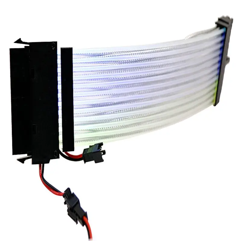 Rainbow RGB Power Extension Cable for 24Pin to Motherboard or 8Pin+8Pin GPU/Transfer Cable for PC Computer Laptop Accessories
Rainbow RGB Power Extension Cable for 24Pin to Motherboard or 8Pin+8Pin GPU/Transfer Cable for PC Computer Laptop Accessories