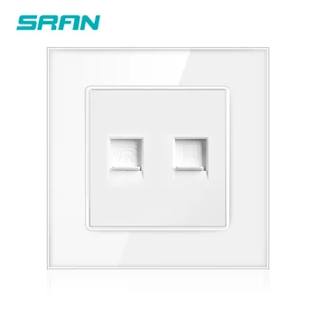 Telephone And Computer Wall Socket Double Port RJ45 Internet CAT5 Data Network Jack Plug + RJ11 TEL Universal Electrical Outlet
Telephone And Computer Wall Socket Double Port RJ45 Internet CAT5 Data Network Jack Plug + RJ11 TEL Universal Electrical Outlet