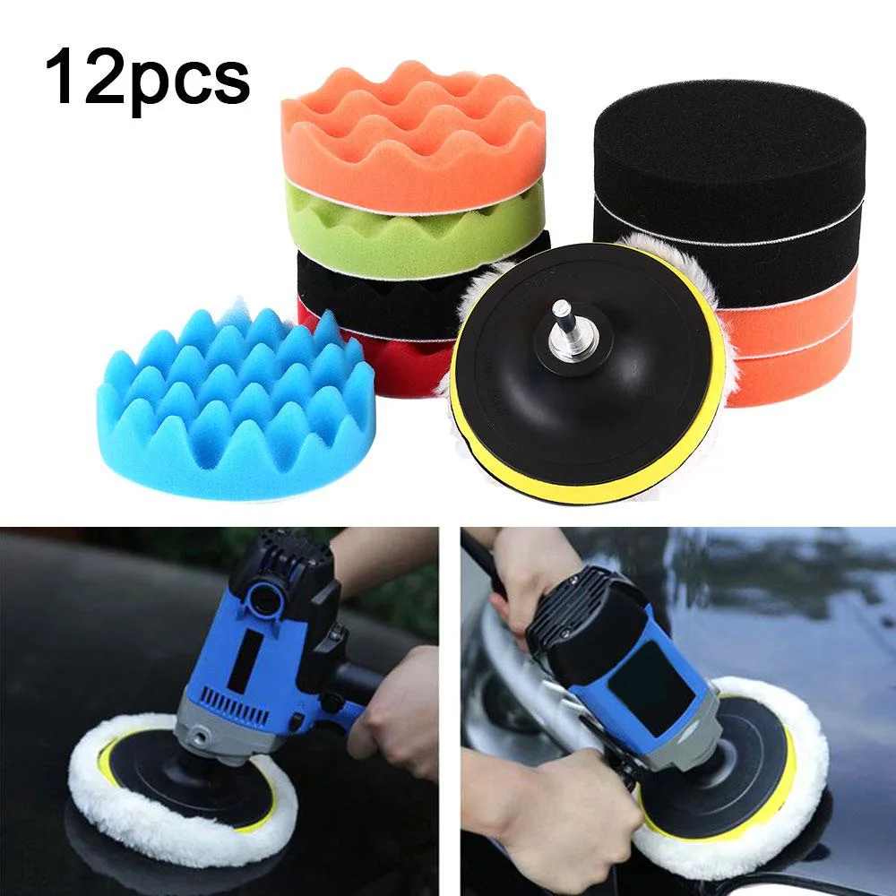 Universal 12pcs 5 Inch Polishing Waxing Buffing Sponge Pad For Auto Car Polisher Cleaning For Hard Topcoats And Clearcoats
Universal 12pcs 5 Inch Polishing Waxing Buffing Sponge Pad For Auto Car Polisher Cleaning For Hard Topcoats And Clearcoats