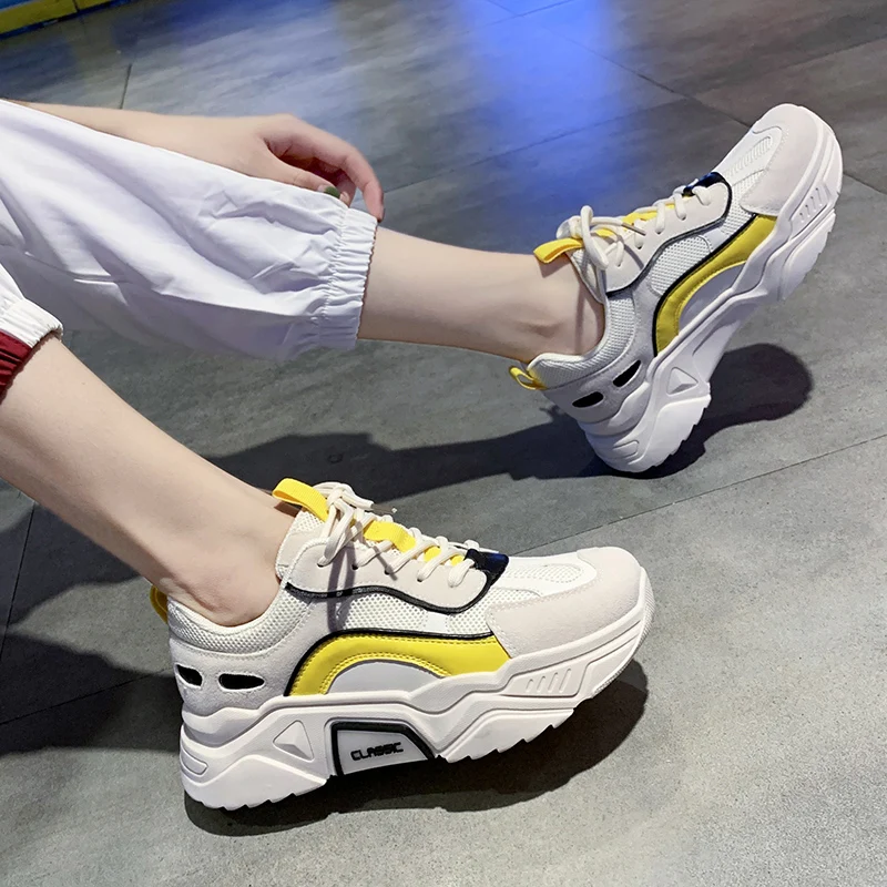 New Women Comfortable Shoes 4cm Outdoor Walking Sneakers Breathable Casual Chunky Sneakers Women Vulcanize Shoes Dad Shoes 35-40
New Women Comfortable Shoes 4cm Outdoor Walking Sneakers Breathable Casual Chunky Sneakers Women Vulcanize Shoes Dad Shoes 35-40