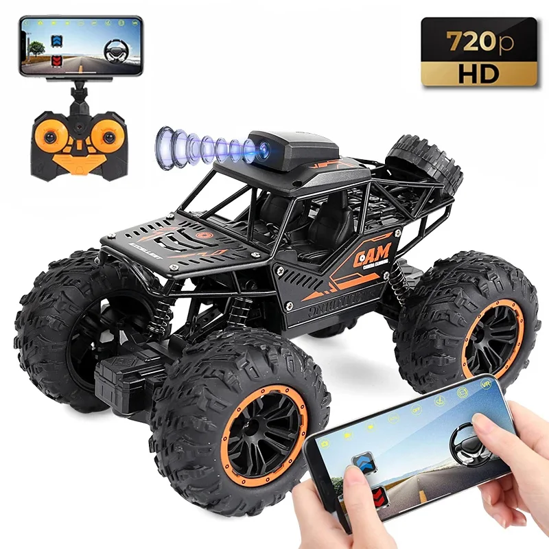 YT6602 1:18 4WD Climbing RC Car with FPV 2MP HD Camera 2.4G WIFI Off-road High-speed Remote Control Electric RC Car Children Toy
YT6602 1:18 4WD Climbing RC Car with FPV 2MP HD Camera 2.4G WIFI Off-road High-speed Remote Control Electric RC Car Children Toy