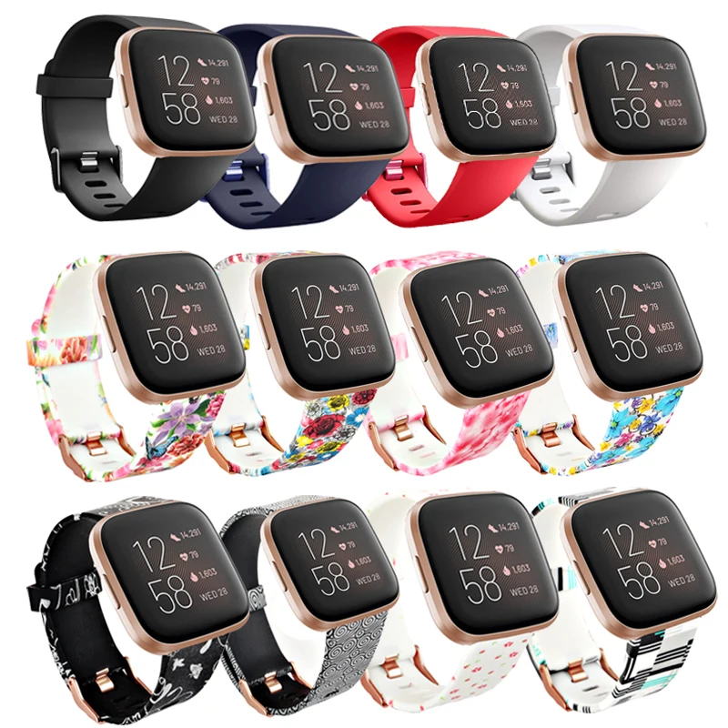 Высококачественный мягкий силиконовый Браслет для Fitbit Versa 2/Versa Lite
