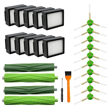 EAS-Replacement Parts for Irobot Roomba I7 I7 + / I7 Plus E5 E6 Filter, Side Brush, Rubber Brush on the Surface
EAS-Replacement Parts for Irobot Roomba I7 I7 + / I7 Plus E5 E6 Filter, Side Brush, Rubber Brush on the Surface