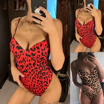 2020 New Underwear Women's Leopard Printing Jumpsuit Push-Up Pad Bathing Seaside Costume Slim Straps Wire Free Traje de baño
2020 New Underwear Women's Leopard Printing Jumpsuit Push-Up Pad Bathing Seaside Costume Slim Straps Wire Free Traje de baño