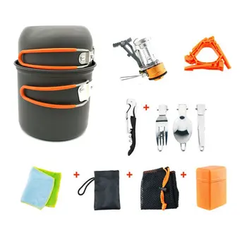 Outdoor 1-2 Person Portable Anodized Aluminum Alloy Camping Set Pot Hiking Backpack Cookware Pot Professional
Outdoor 1-2 Person Portable Anodized Aluminum Alloy Camping Set Pot Hiking Backpack Cookware Pot Professional