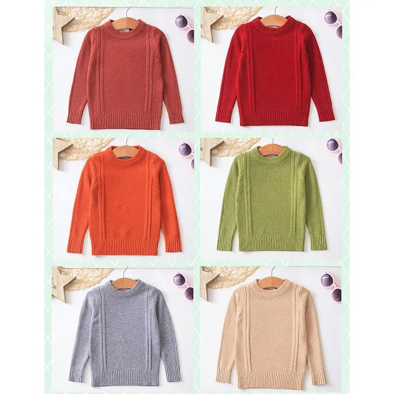 2019 New Kids Knit Sweater Autumn Winter Boys Solid Pullover Sweater Cute Girls Round Neck Long Sleeve Casual Clothes
2019 New Kids Knit Sweater Autumn Winter Boys Solid Pullover Sweater Cute Girls Round Neck Long Sleeve Casual Clothes