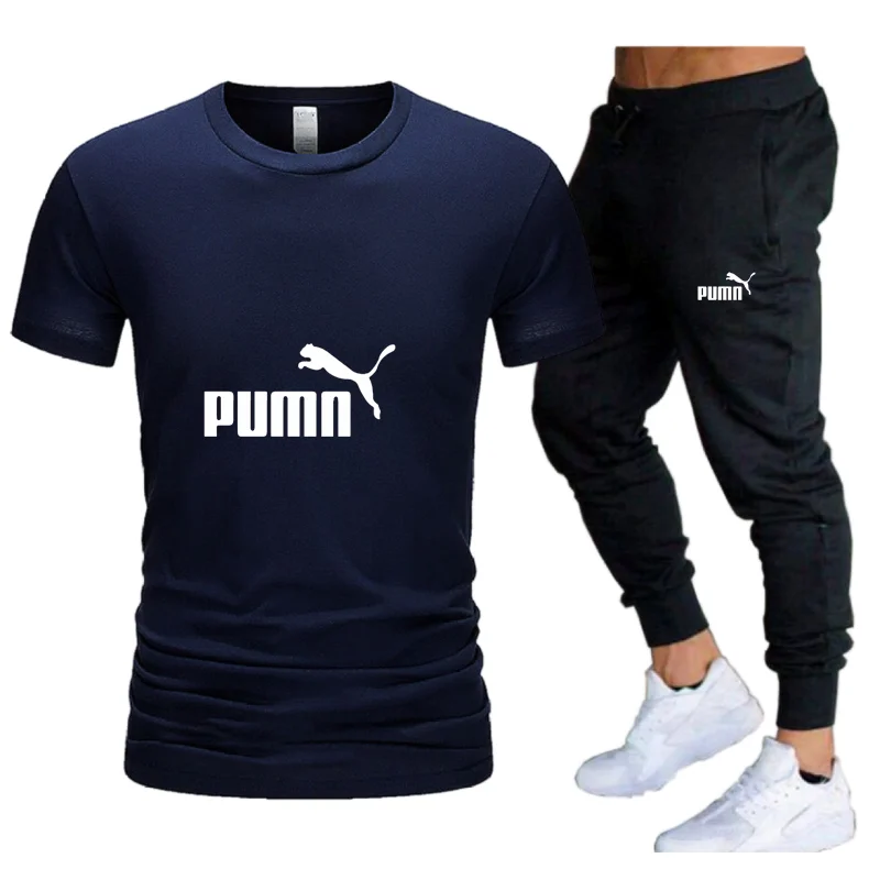 2021 Hot Men's Sets T Shirts+pants Two Pieces Sets Casual Tracksuit Men Sports Brand Suit Print Tops+Pants Gyms Fitness Trousers 2021 Hot Men's Sets T Shirts+pants Two Pieces Sets Casual Tracksuit Men Sports Brand Suit Print Tops+Pants Gyms Fitness Trousers