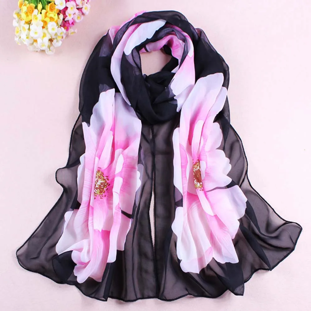 women's scarf winter and autumn flower 2019 new fashion Women Soft Thin Chiffon Silk Scarf Flower printed Scarves Wrap Shawl
women's scarf winter and autumn flower 2019 new fashion Women Soft Thin Chiffon Silk Scarf Flower printed Scarves Wrap Shawl