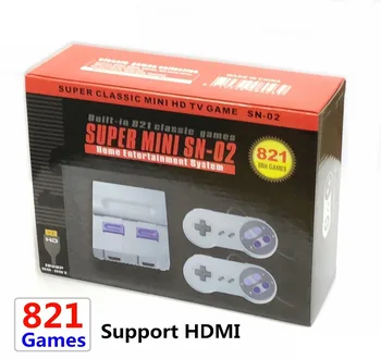 8Bit Mini HD HDMI TV Retro Family Video Game Console Handheld Built-in 821 Classic for SNES Games Dual Gamepad Player PAL&NTSC
8Bit Mini HD HDMI TV Retro Family Video Game Console Handheld Built-in 821 Classic for SNES Games Dual Gamepad Player PAL&NTSC