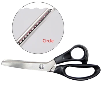 Scissors Craft Leather Zig Zag Upholstery Tool Tailor Dressmaking Shears Cut Sewing Fabric
Scissors Craft Leather Zig Zag Upholstery Tool Tailor Dressmaking Shears Cut Sewing Fabric