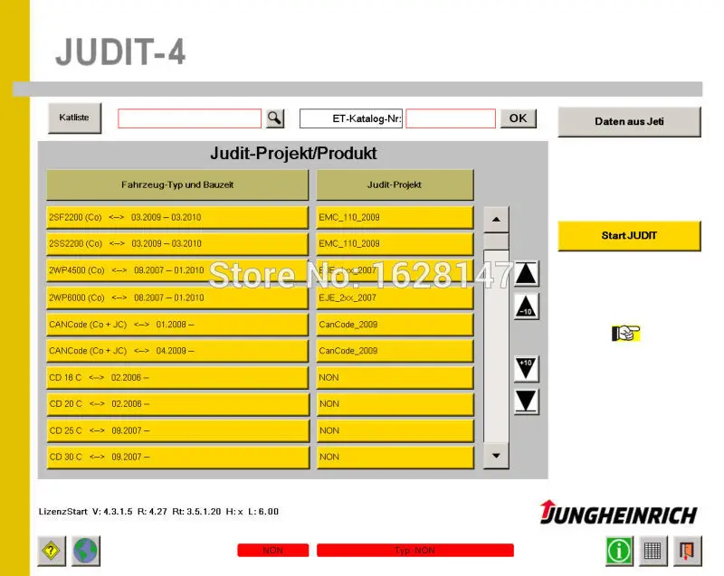 Диагностическое программное обеспечение jundit gheinrich SH + ju4 каталог запчастей ET (v4.36)+