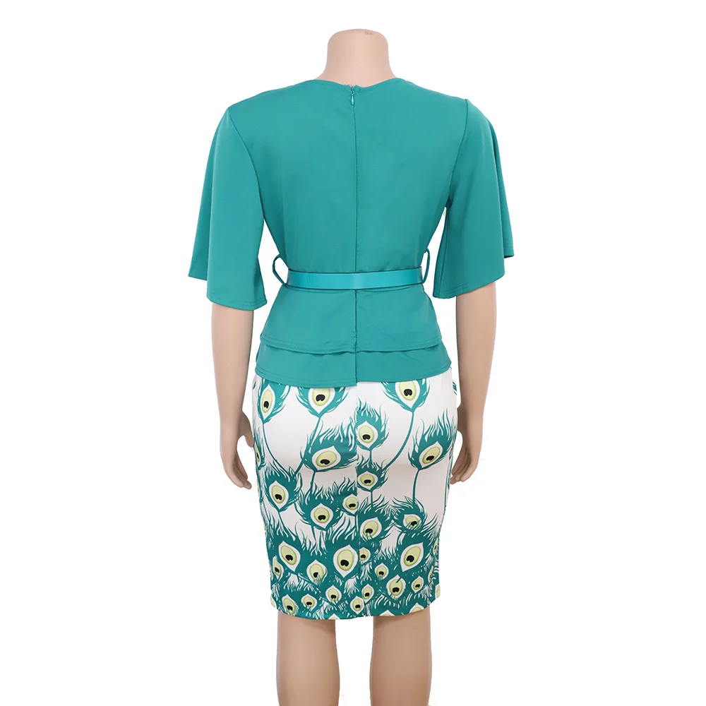 Chariot De Ménage Tim Et Lou Femmes vêtements africains Mujer Vestido Africano 2 pièces ensemble