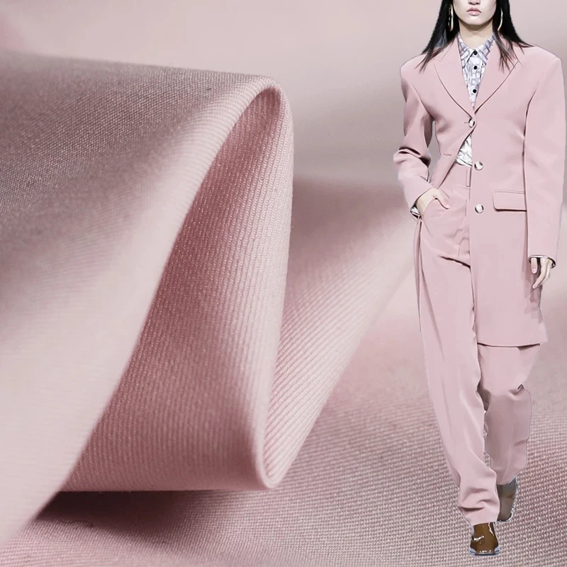 Light Pink High Count Worsted Wool Fabrics Garment Material Women Suit Jacket Pants DIY Sewing Cloth 
Light Pink High Count Worsted Wool Fabrics Garment Material Women Suit Jacket Pants DIY Sewing Cloth