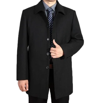 Men Woolen Jackets And Coats Casual Men's Coat Autumn Single Breasted Long Overcoat Solid Color Wool Blends plus size 6XL 7xl
Men Woolen Jackets And Coats Casual Men's Coat Autumn Single Breasted Long Overcoat Solid Color Wool Blends plus size 6XL 7xl